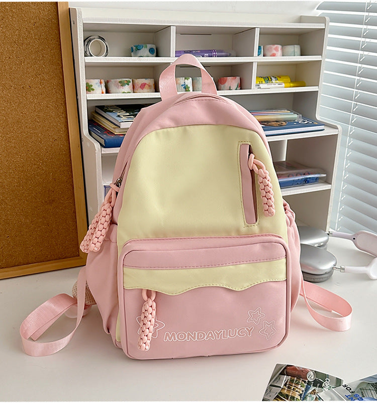 Style Simple Contrast Color Primary Secondary Backpacks