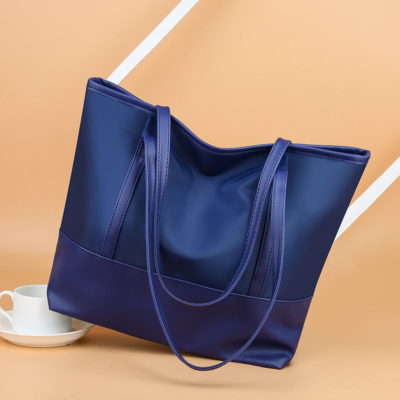Cloth Large Capacity Totes Fashion Contrast Shoulder Bags