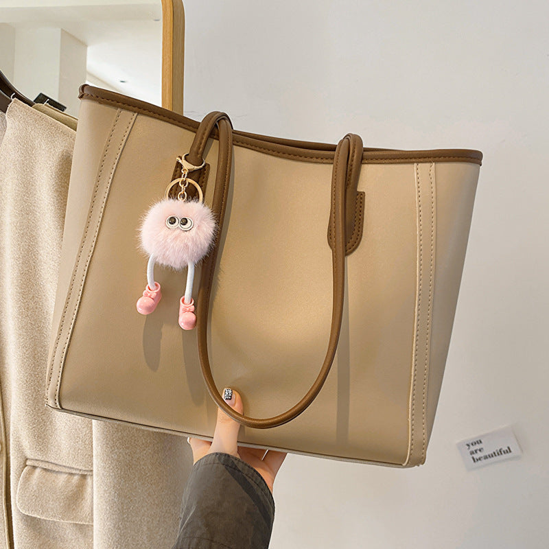Elegant Commuter Textured Versatile Korean Style Tote Bags