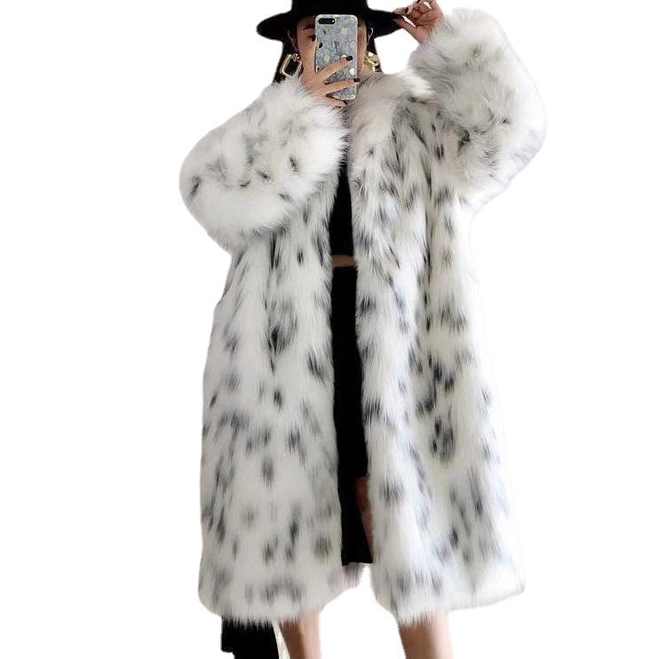 Women's Fur Faux Long Sleeve Fox Outer Coats