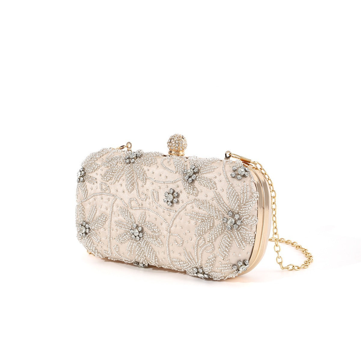 Women's Rhinestone Handmade Three-dimensional Embroidery Beaded Diamond Bridal Evening Bags