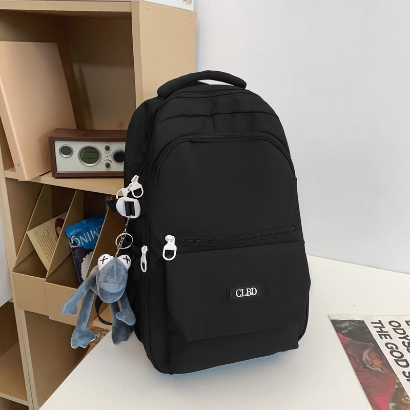 Contrast Color Female Korean University Style Backpacks