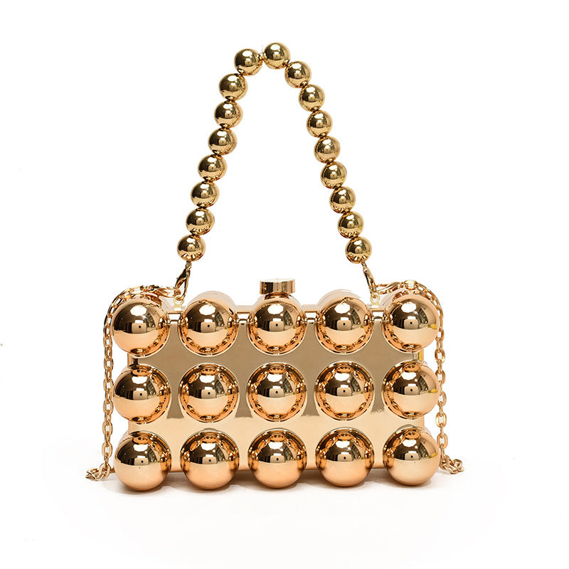 Women's Acrylic Egg Puff Box Fashion Candy Color Western Evening Bags
