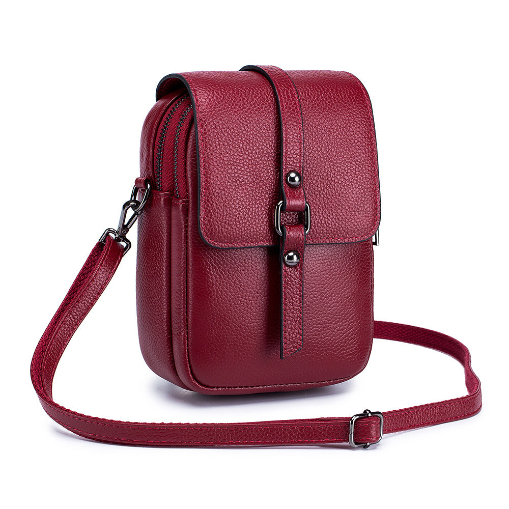 Women's Leather Mini Summer Fashionable Fashion Cattlehide Crossbody Bags