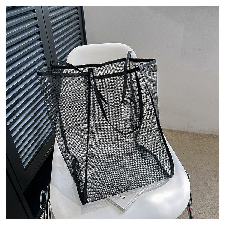 Shopping Voile Transparent Fashion Mesh Beach Bags
