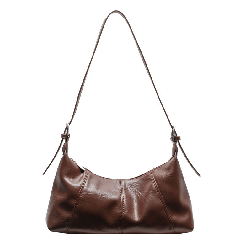 Women's Niche Large Capacity Dumpling Korean Retro Bags