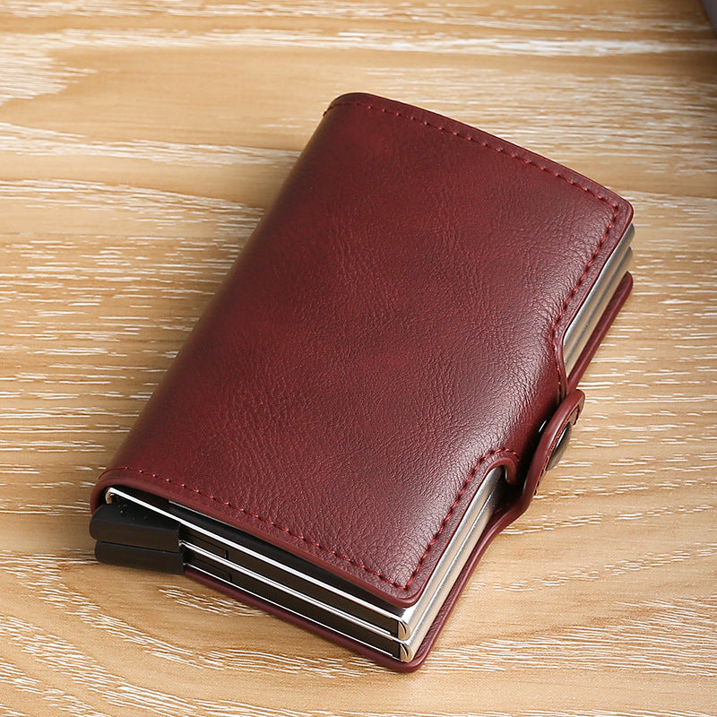 Automatic Pop-up Aluminum Alloy Credit Multiple Slots Card Holder