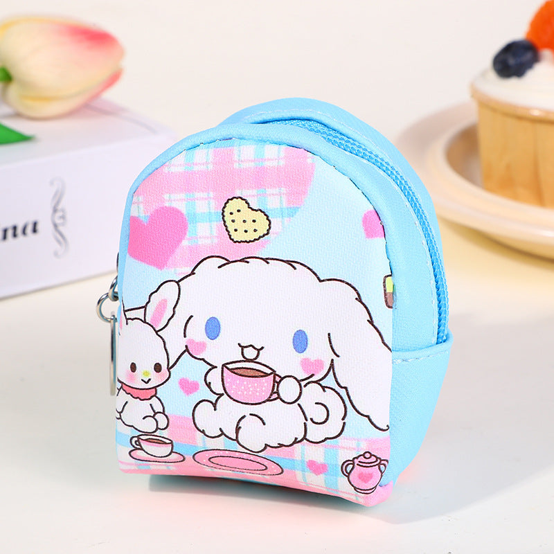 Korean Girly Waterproof Leather Portable Mini Children's Coin Purse