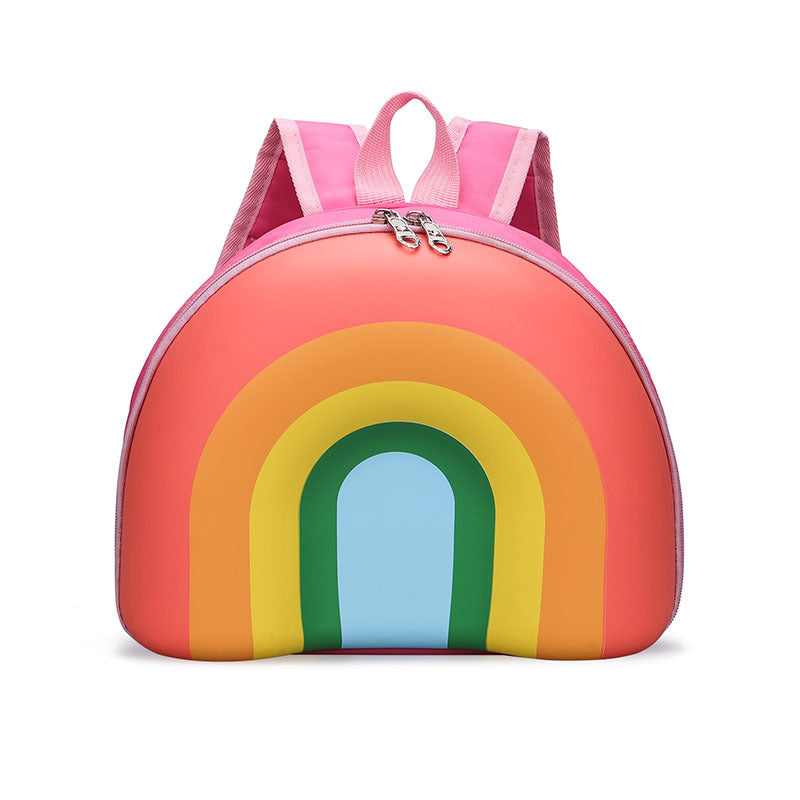 Children's Korean Style Rainbow Donut Boys Cute Backpacks