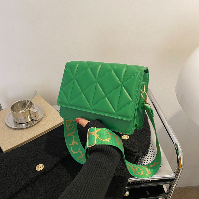 Women's Color Texture Western Style Korean Fashion Bags