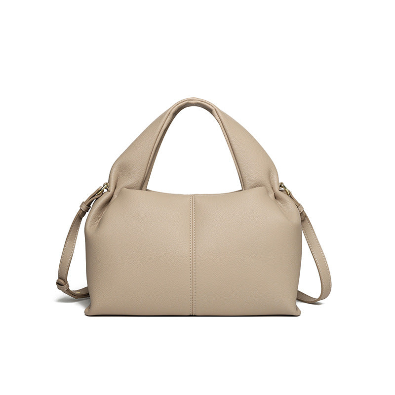 Women's French Niche Cloud Solid Color Dumpling Shoulder Bags