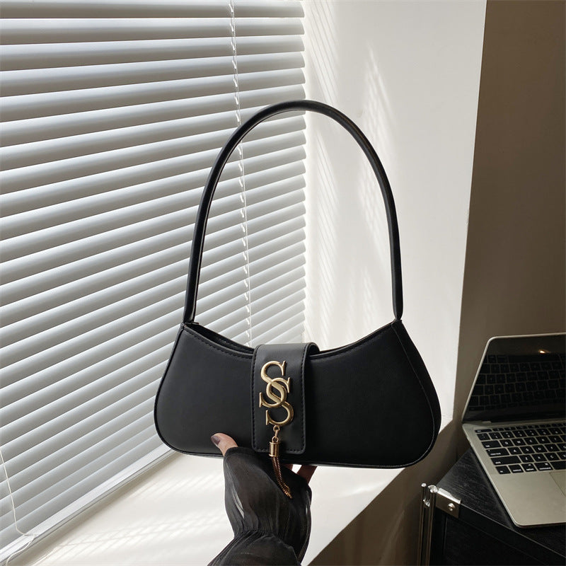Women's Simple Autumn Western Style Leisure Commuter Shoulder Bags