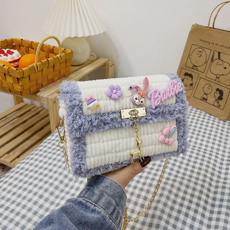 Hand-woven Cartoon Homemade Material For Free Crossbody Bags