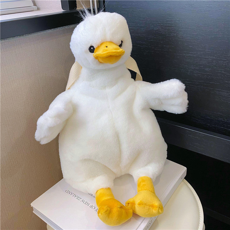 Big White Geese Cartoon Cute Duck Backpacks