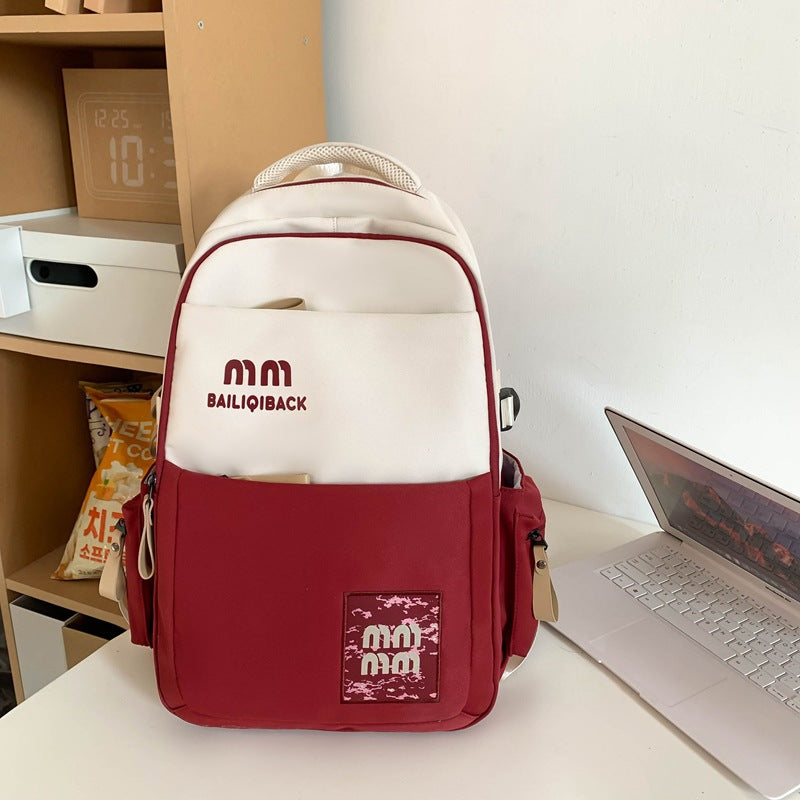 Women's High Quality American Retro Trendy Large Backpacks