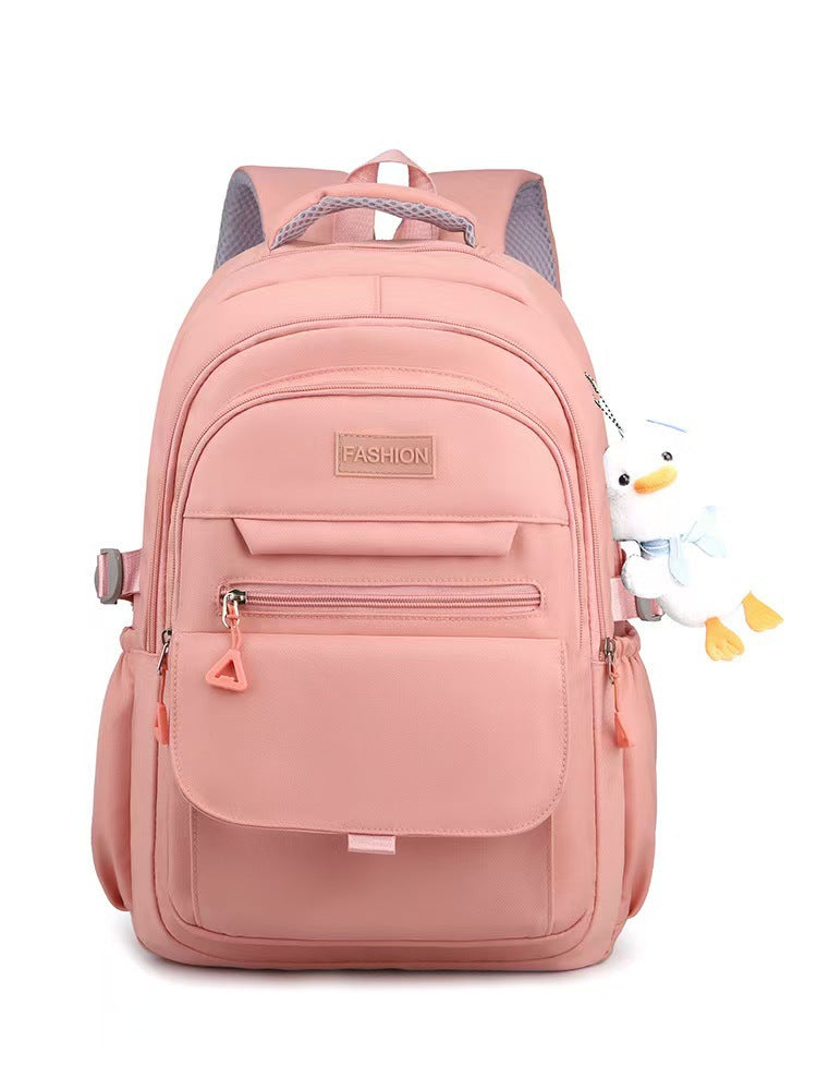 Design Female Junior College Style Solid Backpacks