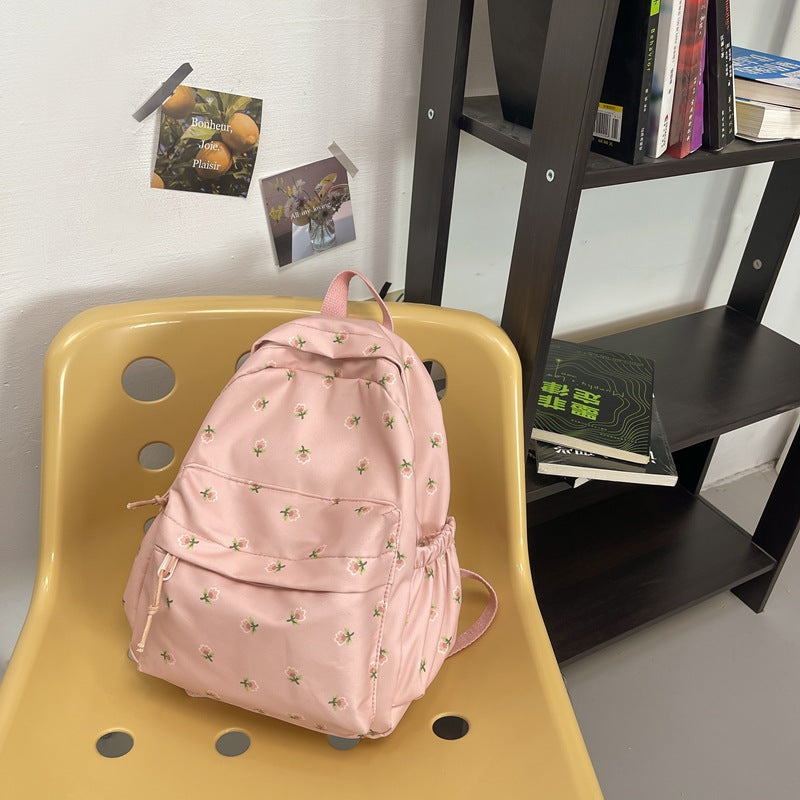 Floral Mori Style Good-looking Artistic Commuter Backpacks