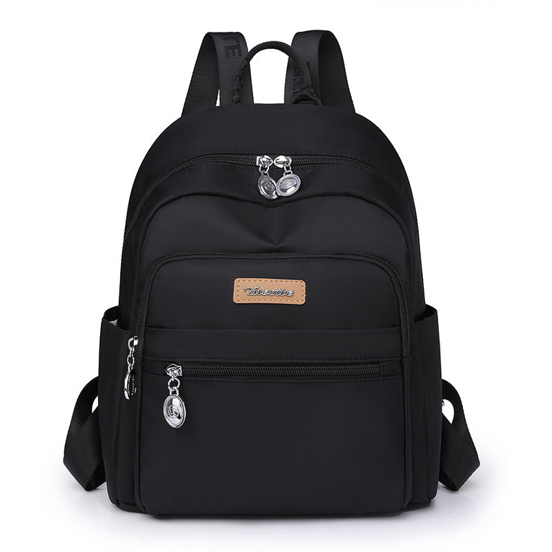 Women's College Class Mom Simple Solid Color Backpacks