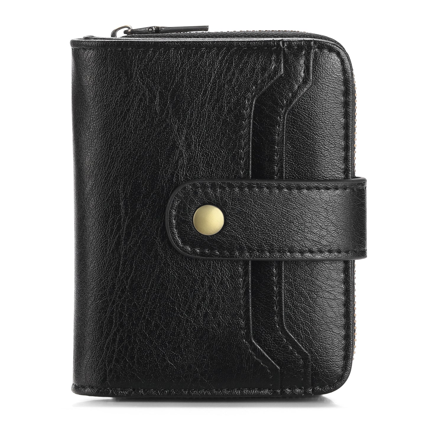 Women's Short Chic Clutch Zipper Hasp Pocket Ladies Wallets