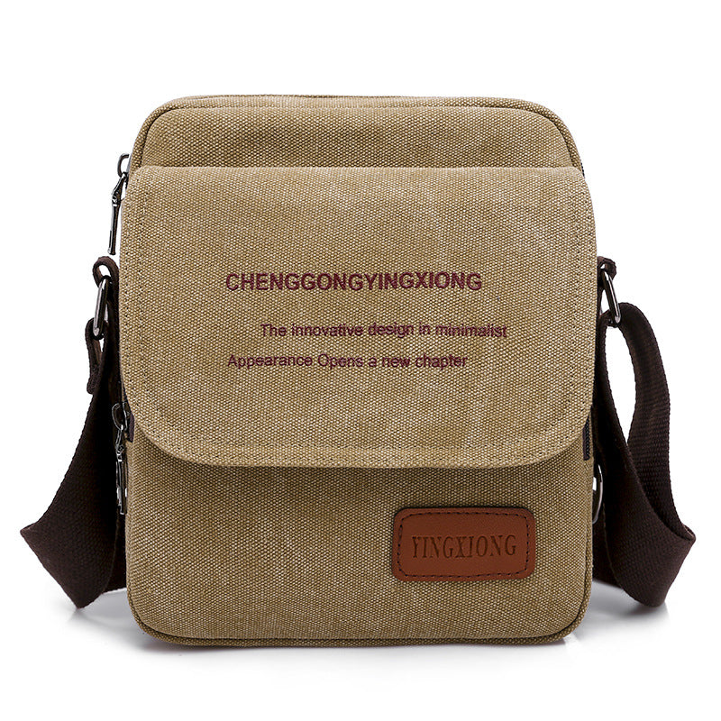 Men's Fashion Trendy Canvas Korean Style Men's Shoulder Bags