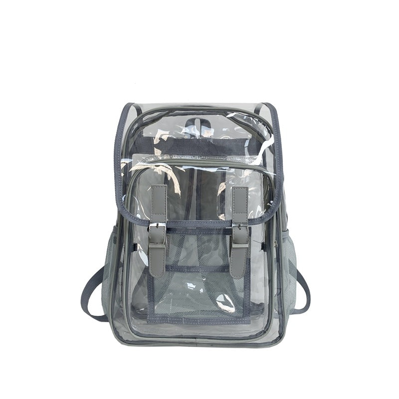 Trendy Flip Transparent Large Heavy Duty Backpacks