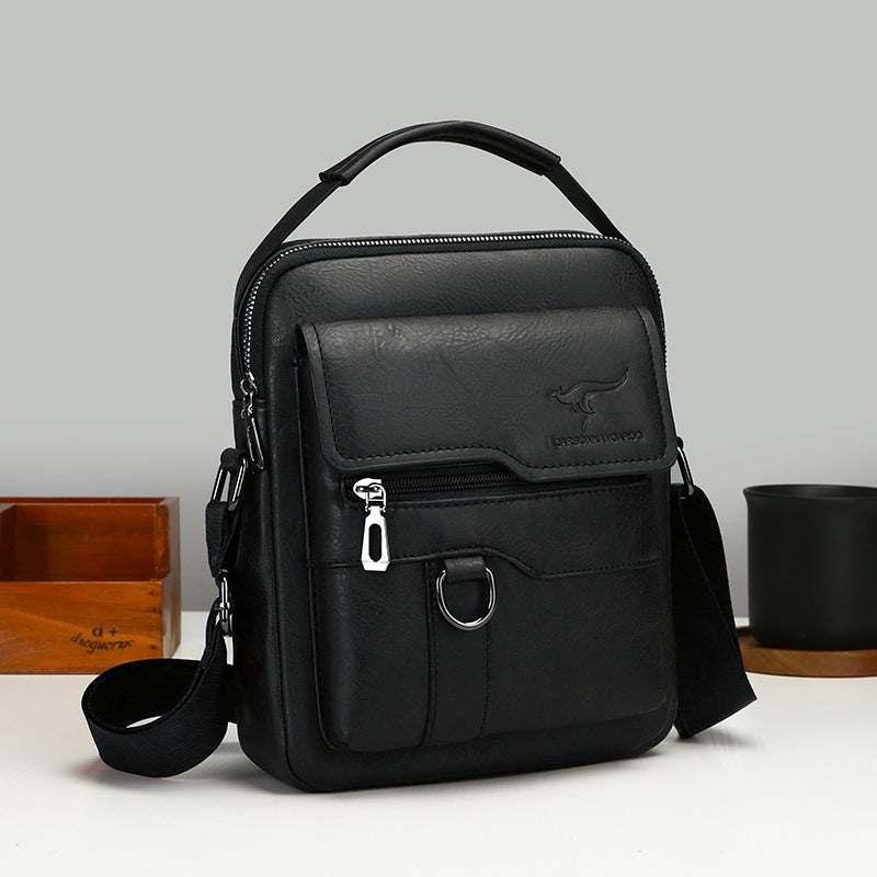 Men's Kangaroo Trip Simple Large Capacity Vertical Men's Messenger Bags
