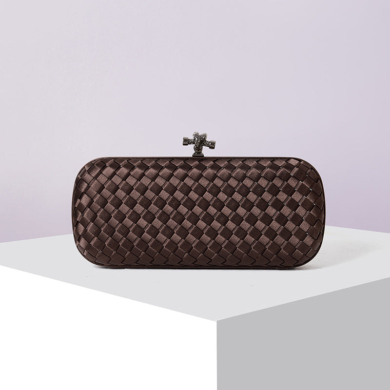 Women's Graceful Silk Hand-woven Simplicity Dinner Evening Bags