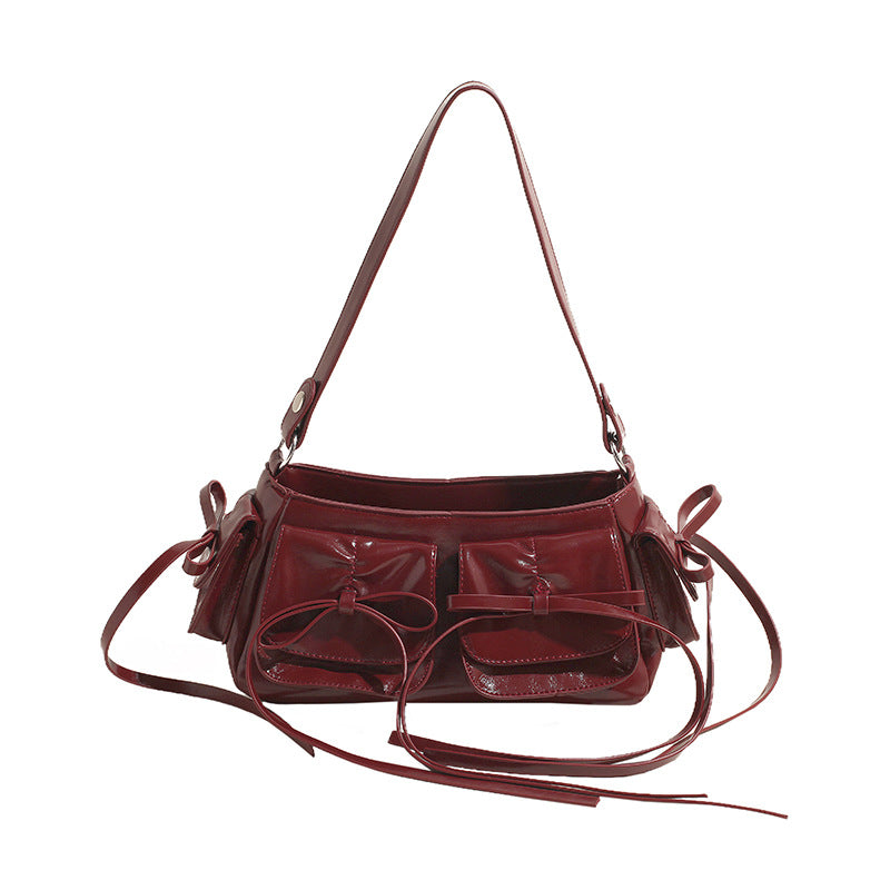 Design Korean Style Bow Underarm Female Shoulder Bags