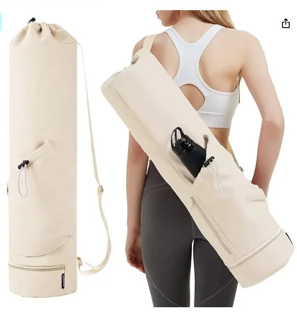 Mat With Water Bottle Pocket Bottom Backpacks