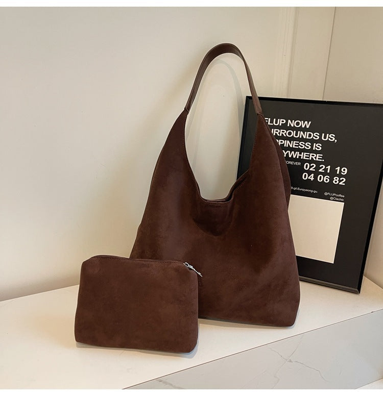 Women's Capacity Commuter Summer High Sense Frosted Shoulder Bags