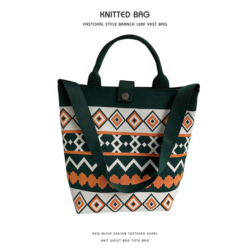 Women's Retro Ethnic Style Large Capacity Fashion Shoulder Bags