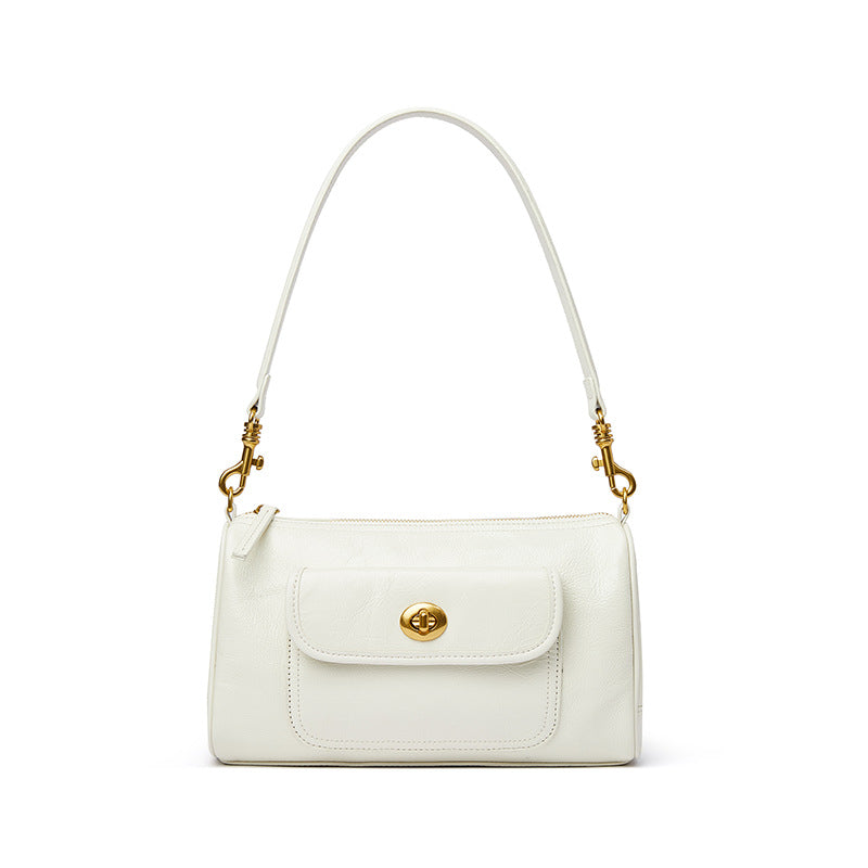 Women's Advanced Texture Niche Commuter Leather Artistic Crossbody Bags