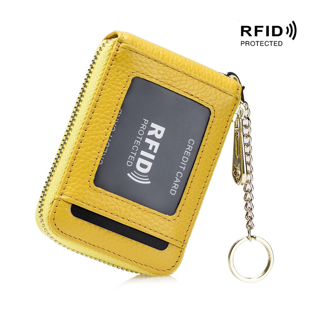 Women's & Men's & Leather Expanding Bank Card Holder