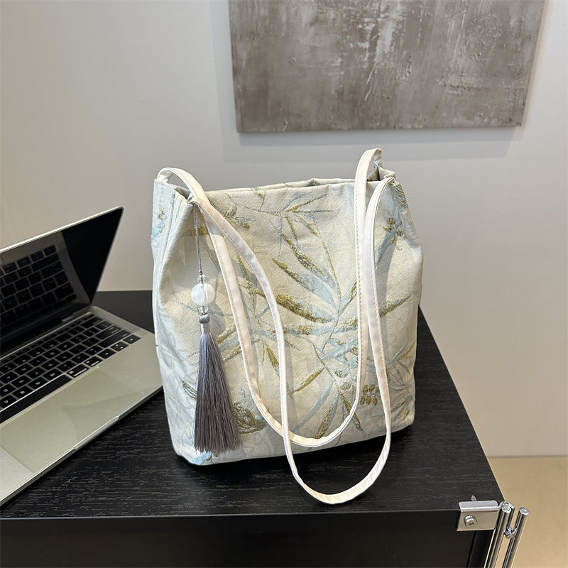 Print Large Capacity One Chinese Style Landscape Shoulder Bags