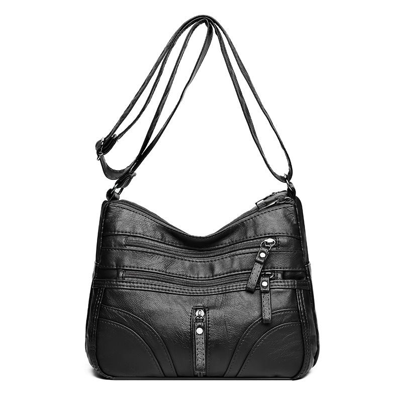 Women's Soft Leather Large Capacity Mother Crossbody Bags