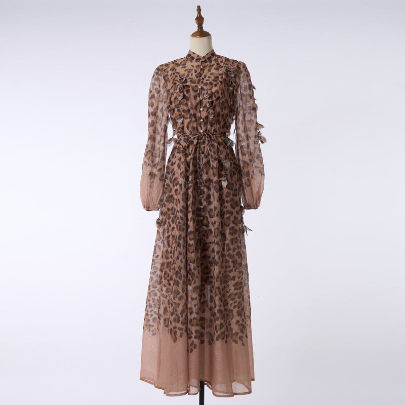 Positioning Handmade Hanging Flower Long Dress Dresses