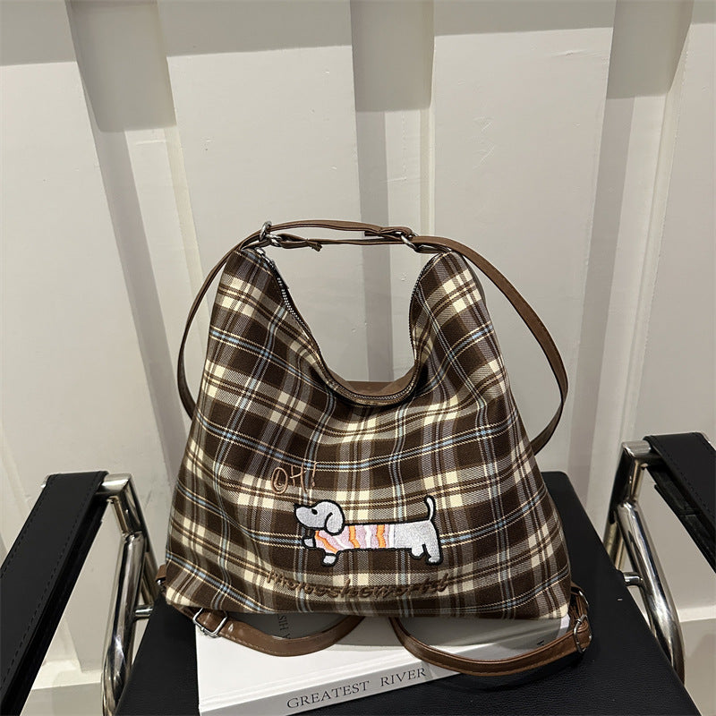 Women's Commuter Large Capacity Popular Crayon Dog Tote Bags