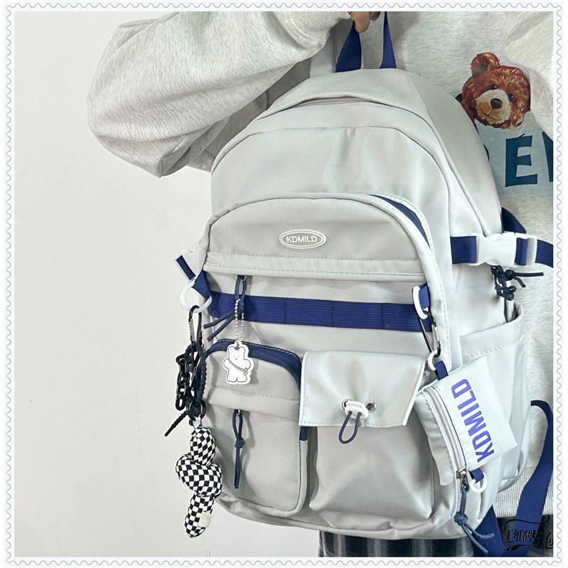 Korean Style Work Clothes Female Large Backpacks