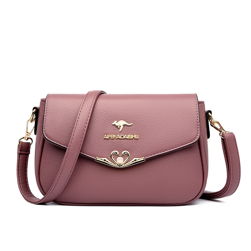 Women's Korean Style Mom Fashionable Textured Handbags