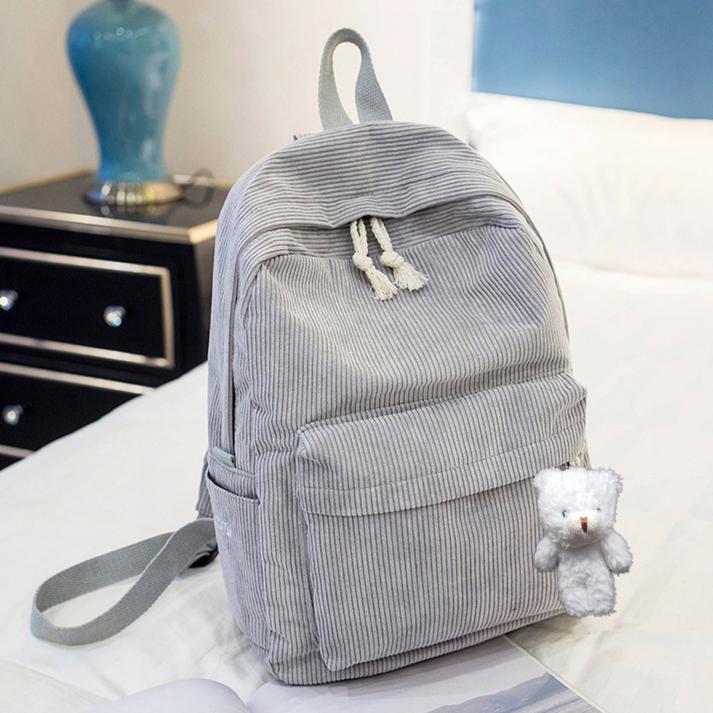 Women's Corduroy Korean Style Trendy Large Capacity Bags