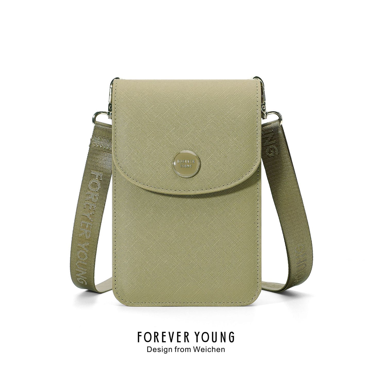 Fashion Cross Pattern Single Commuter Vertical Phone Bags