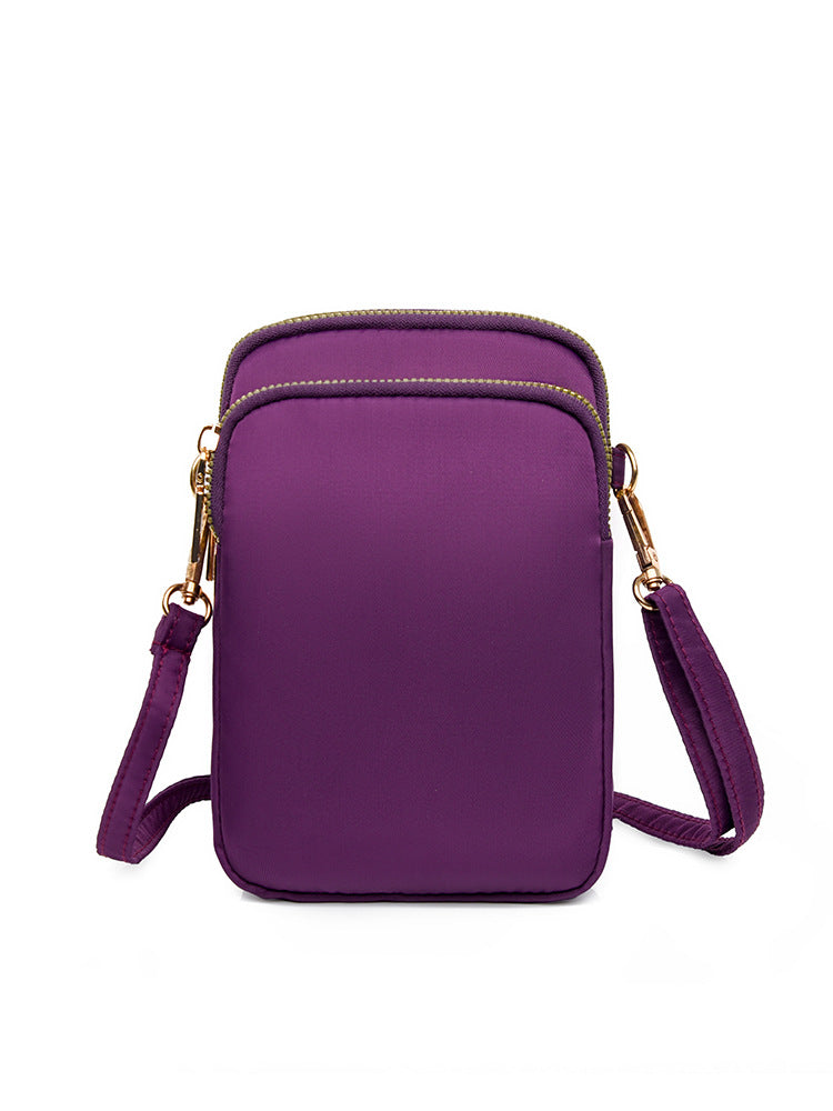 Women's Mobile Mini Canvas Trendy Vertical Zero Phone Bags