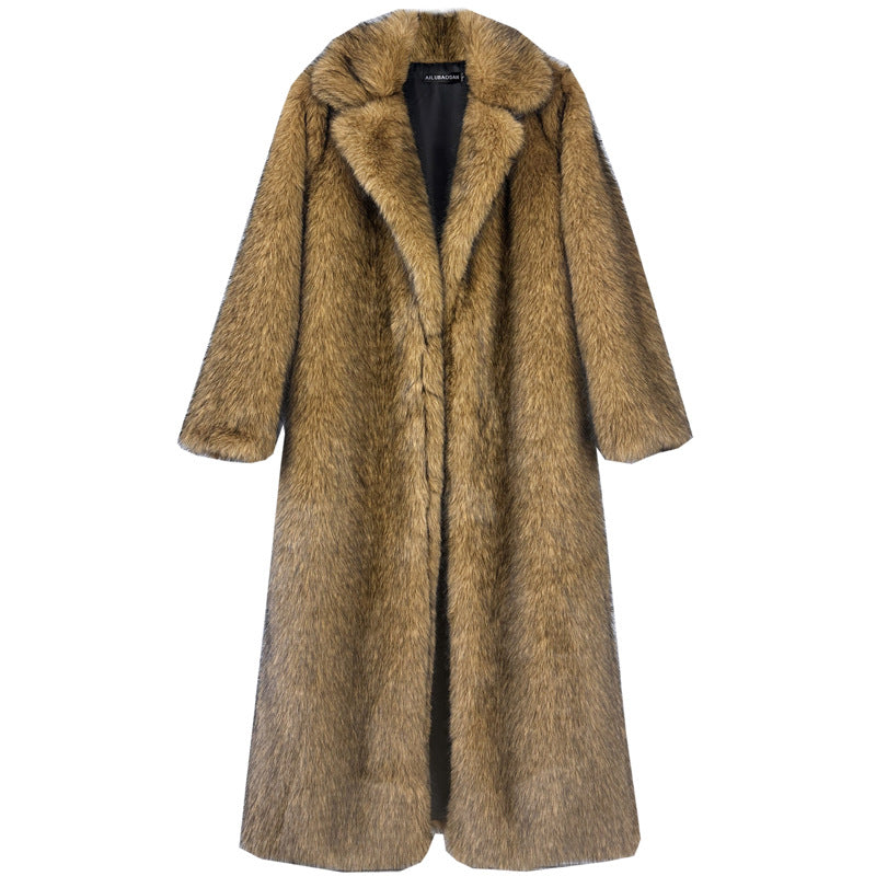 Women's Wolf Fur Imitation Plush Furry Female Suits
