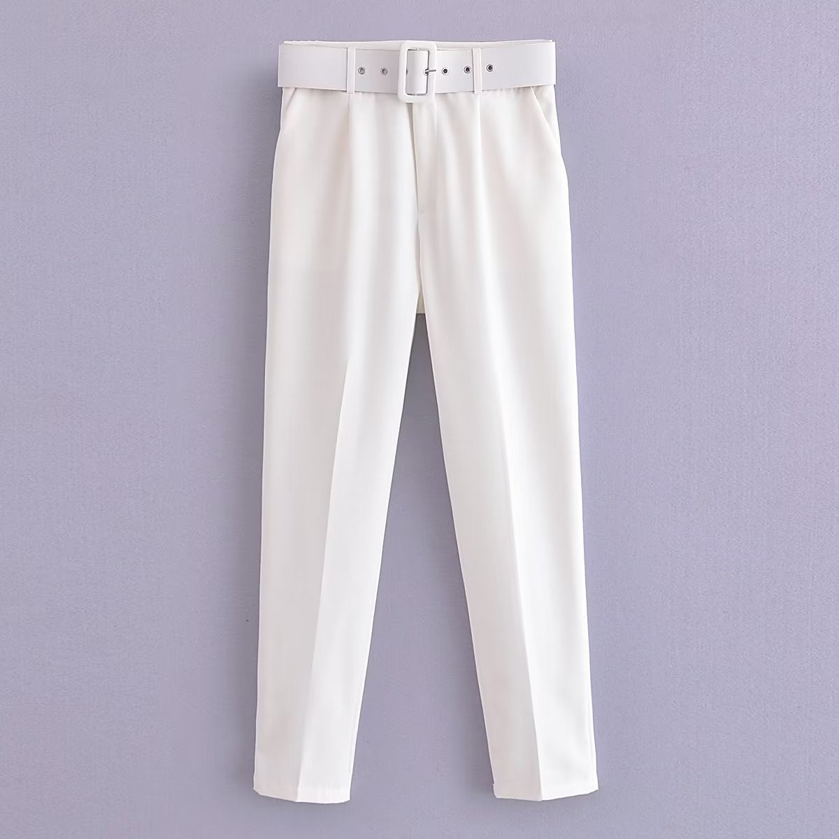 Women's Spring Pleated Harem Casual Solid Color Pants