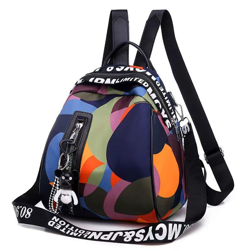 Classic Durable Nylon Waterproof Color Shell Backpacks