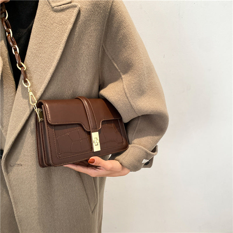 Women's Fashionable Korean Style Stone Pattern Crossbody Bags