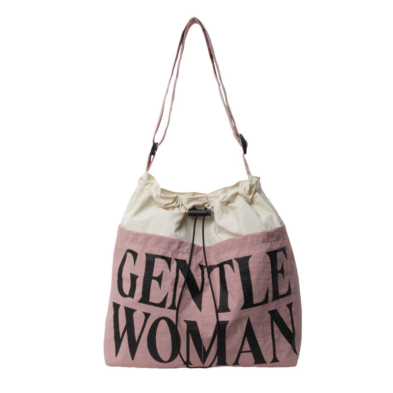 Unique Slouchy Letter Printing Simple Fashion Shoulder Bags