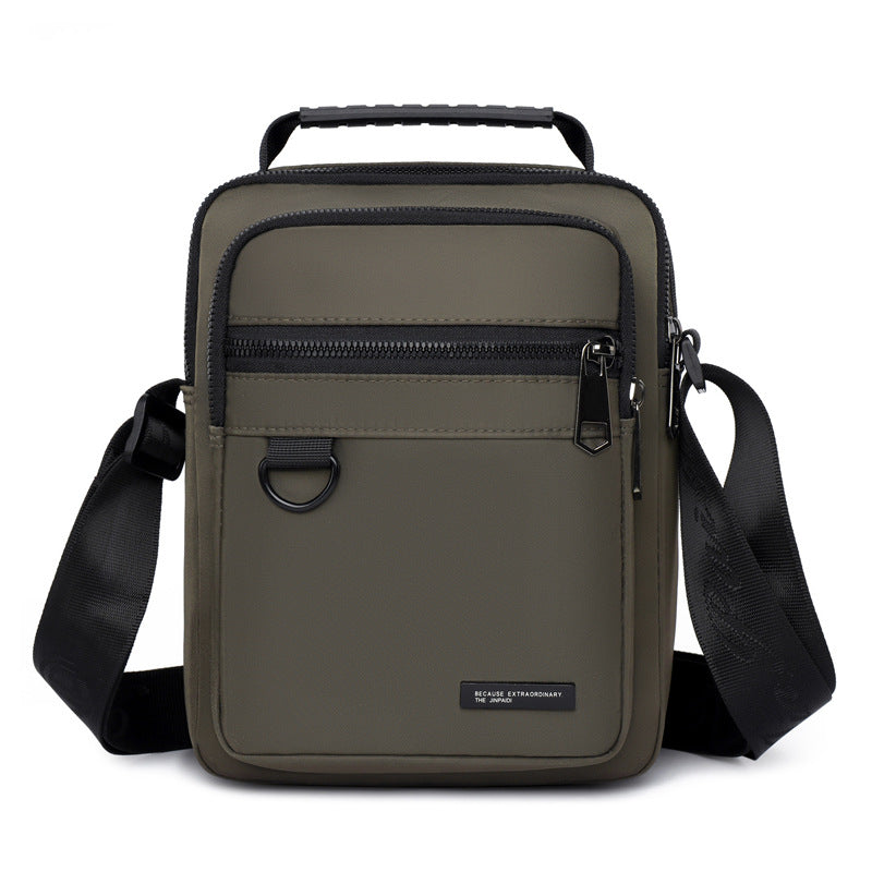 Men's Fashion Vertical Design Simple Oxford Cloth Men's Shoulder Bags