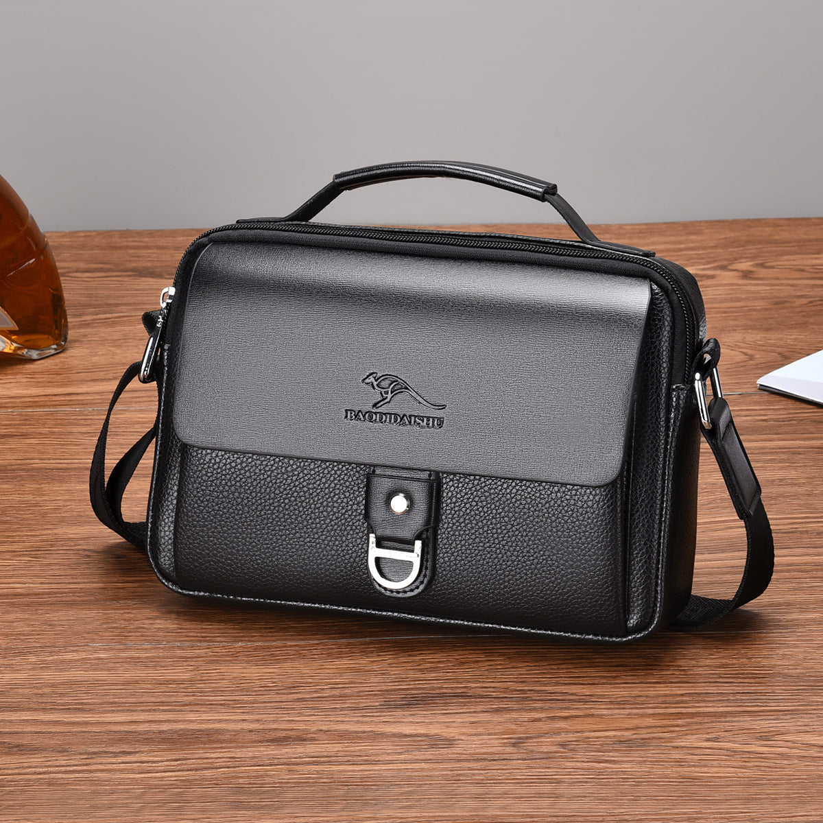 Men's Attractive Charming Elegant Kangaroo Horizontal Men's Messenger Bags