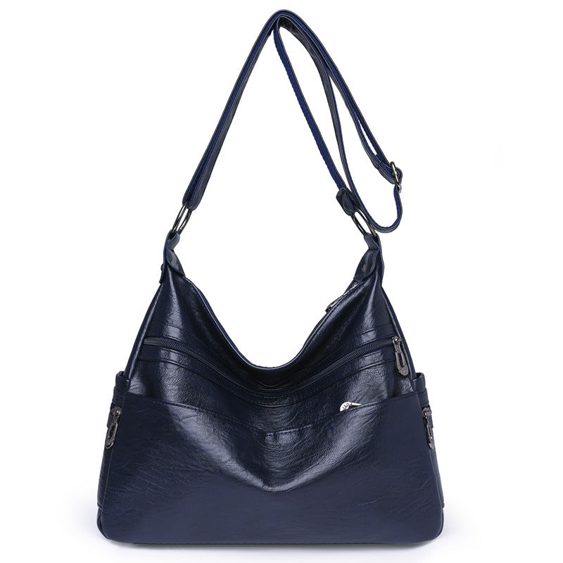Women's Fashionable Large Capacity Soft Leather Crossbody Bags